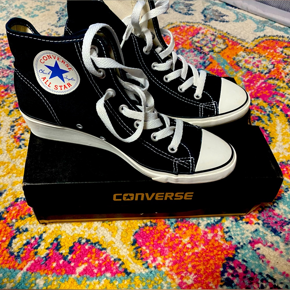 Converse Chuck Taylor HI-Ness HI Wedge Sneakers size 6.5